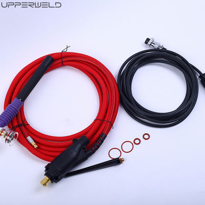 100% de prueba pasada con enfriamiento por aire Tig Kit de antorchas de soldadura con interruptores ajustables con enfriamiento por gas WP-17