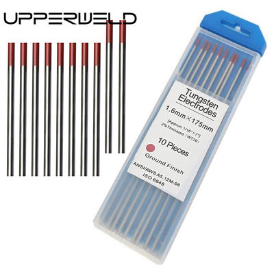 Color rojo 2% Thoriated 3/32&quot; x 7&quot; WT20 TIG Soldadura de electrodos de tungsteno Varillas de tungsteno