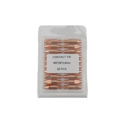 M6 28 0,8MM Accesorios para antorchas de soldadura de cobre de potencia de gas