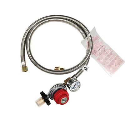 manguera reguladora del tanque de propano de larga duración para antorcha de soldadura de plata con manómetro