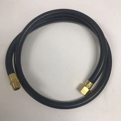 3/8 &quot;MNPT x 1/2&quot; huso de GLP de goma giratorio de llama femenina para tanques de propano de alta presión