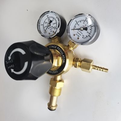 ODM soportado por el regulador de gas de argón de estilo británico doble medidor de flujo de CO2 para soldadura de alta presión Mig Tig