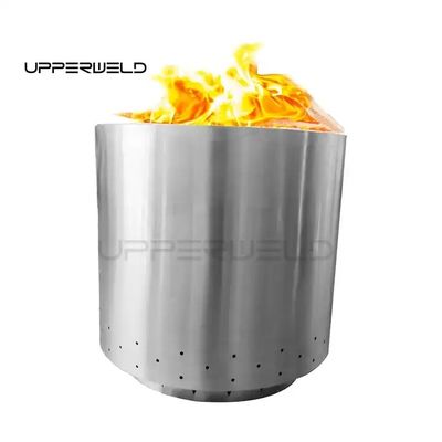 Estufas de acero inoxidable para barbacoa al aire libre Estufas de cocina sin humo de madera para picnic y camping G.W. 8,2 kg