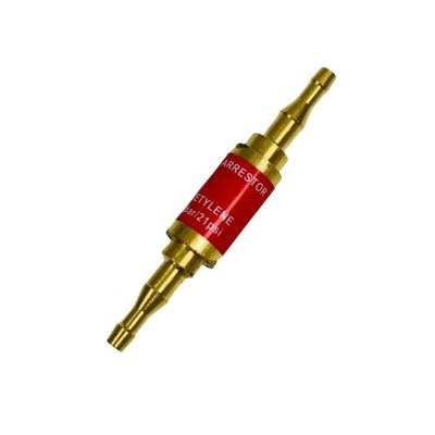 Acetileno de oxígeno Flashback Arrestor Adaptador de corte para el regulador de presión
