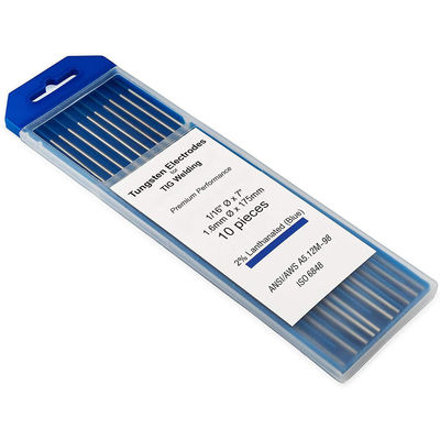 2% Lantano TIG 1/16 3/32 1/8 pulgadas x 7 10 paquete WC20 BLUE Electrodos de tungsteno de soldadura