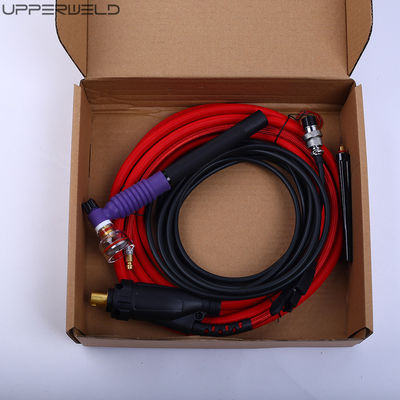 100% de prueba pasada con enfriamiento por aire Tig Kit de antorchas de soldadura con interruptores ajustables con enfriamiento por gas WP-17