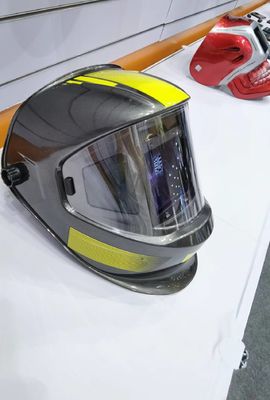 Gran pantalla de visualización Energía solar Casco de soldadura automático de oscurecimiento para soldador TIG MIG