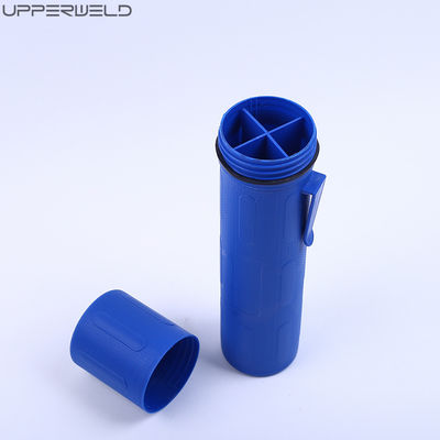 Contenedor de alambre para soldadura con varilla de tungsteno cilíndrico para soldadura TIG Almacenamiento duradero