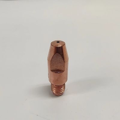 28 mm de longitud M6 CRZR Material MIG punta de contacto de la antorcha para el diseño de consumibles de soldadura