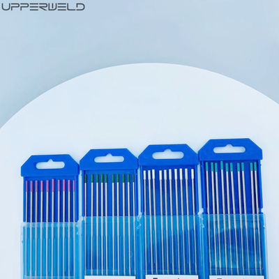 WT20 Electrodos de tungsteno de 1,6 mm para soldadura TIG Cabeza roja Rendimiento toriado del 2%