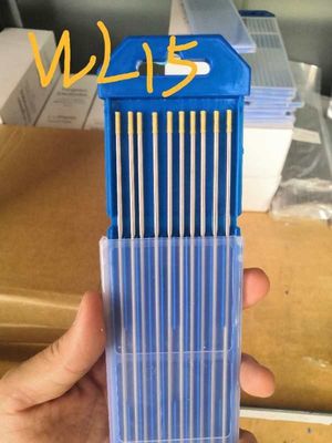 1/8'' 3/32'' 2% de oro lantano WL15 Electrodo de tungsteno para soldadura STIG 10-Pack