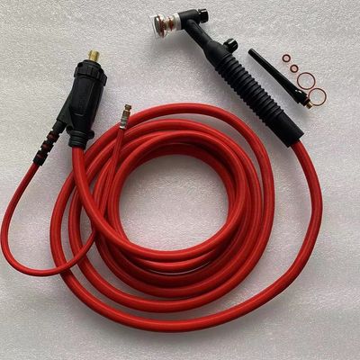 Negro 250AMP Gran champaña boquilla transparente refrescada por aire Kit de antorchas de soldadura Tig WP26FV-R-20FT