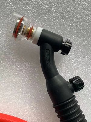 Negro 250AMP Gran champaña boquilla transparente refrescada por aire Kit de antorchas de soldadura Tig WP26FV-R-20FT