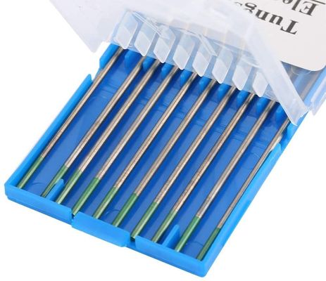 175 mm 1,6 mm Lantano verde puro de tungsteno Tig electrodo de soldadura 10 piezas