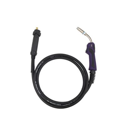 Apoyo personalizado OBM Púrpura 25AK Luce de soldadura MIG refrigerada por aire con conector Euro