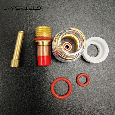 Lente de gas de Stubby WP17 18 26 Kit de vidrio de 3,2 mm para Wp17/18/26 Tig Suministros y piezas de soldadura