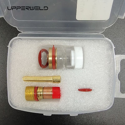 Lente de gas de Stubby WP17 18 26 Kit de vidrio de 3,2 mm para Wp17/18/26 Tig Suministros y piezas de soldadura