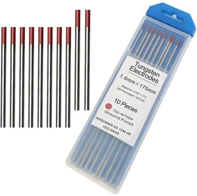 Electrodos de tungsteno toriados de 2% rojo para soldadura TIG soporte personalizado y de OEM