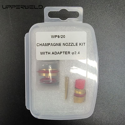 Torcha de soldadura TIG avanzada de 2,4 mm para el cuerpo de la lente de gas de argón. Aplique la pistola de soldadura Mig.