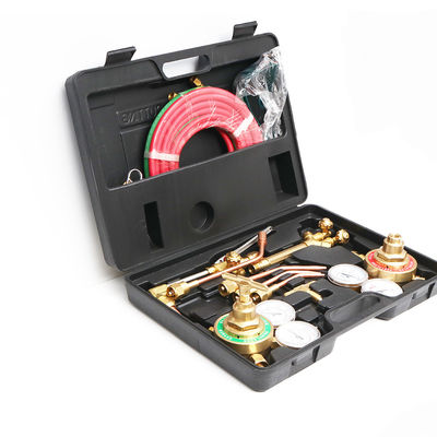 Kit de regulador de gas de oxígeno acetileno con doble manguera y boquilla de corte