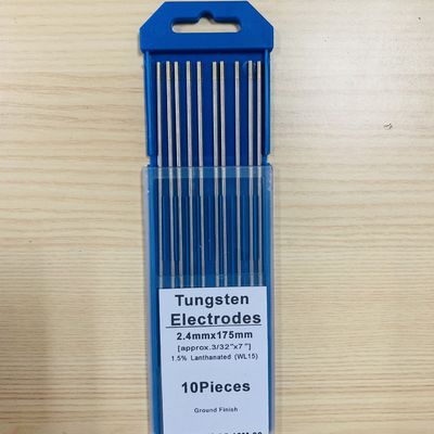 Soporte de OBM Electrodos de tungsteno dorado lantanados de 1,5% WL15 personalizados para soldadura TIG