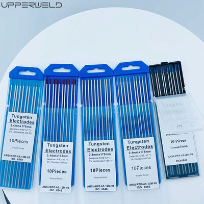 2.4mm*175mm WL15 Electrodos de tungsteno TIG Consumibles de soldadura con soporte personalizado