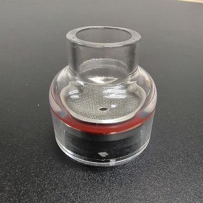 2.4 mm TIG Lámpara de soldadura Lente de gas con lente de cristal Kit para refrigeración por aire WP-17/18/26