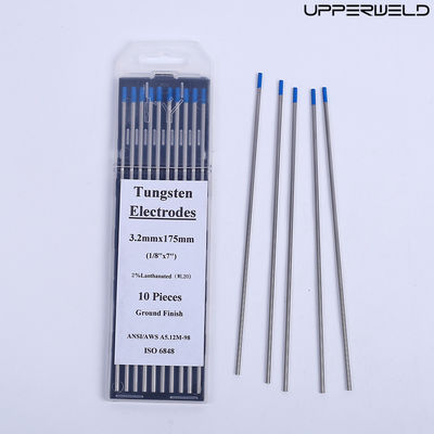 Corriente de funcionamiento CC/AC WL20 2.4mm*175mm Electrodos de tungsteno azul para soldadura TIG