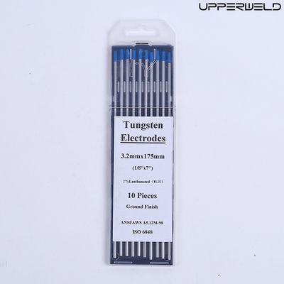 Corriente de funcionamiento CC/AC WL20 2.4mm*175mm Electrodos de tungsteno azul para soldadura TIG