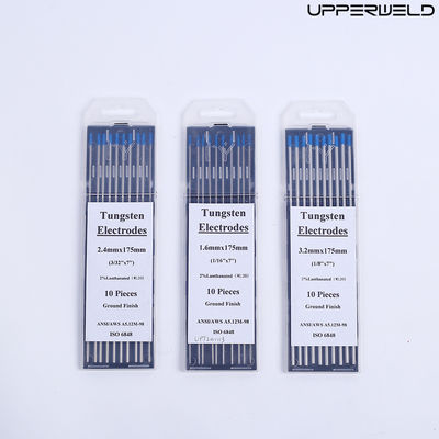 Corriente de funcionamiento CC/AC WL20 2.4mm*175mm Electrodos de tungsteno azul para soldadura TIG