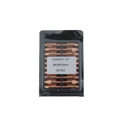 M6 28 0,8MM Accesorios para antorchas de soldadura de cobre de potencia de gas