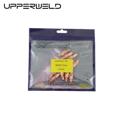 Apoyo personalizado MB15AK Boquilla 1.2mm Consejos de contacto Consumables para antorcha de soldadura MIG