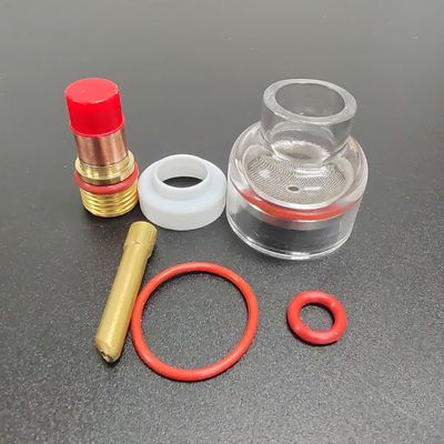 WP-17/18/26 Kit de boquilla transparente de champán TIG Accesorios de soldadura para soldaduras consistentes