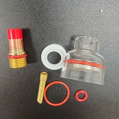 WP-17/18/26 Kit de boquilla transparente de champán TIG Accesorios de soldadura para soldaduras consistentes