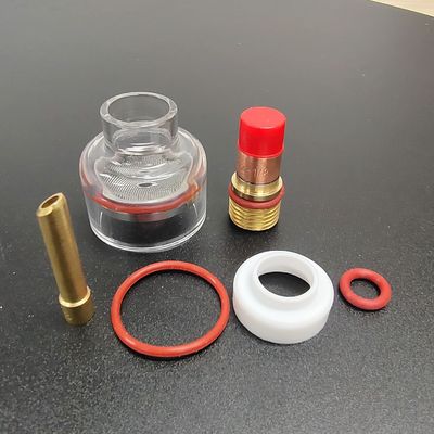 WP-17/18/26 Kit de boquilla transparente de champán TIG Accesorios de soldadura para soldaduras consistentes