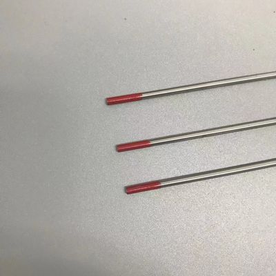 Los electrodos de tungsteno de soldadura de varilla punta roja 2% toria 2.4 mm * 175 mm para soldadura TIG