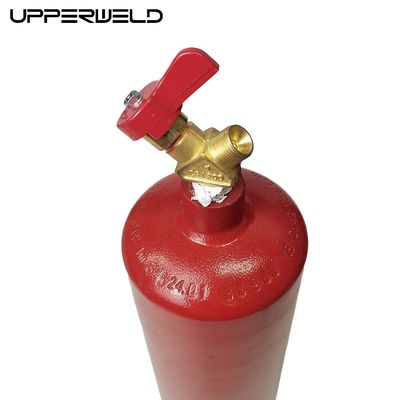 Contenedor de gas de soldadura industrial personalizado para la quema de gas C2H2 Conjunto de cilindros de acetileno