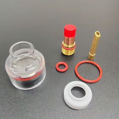 WP-17/18/26 Kit de boquilla transparente de champán TIG Accesorios de soldadura para soldaduras consistentes