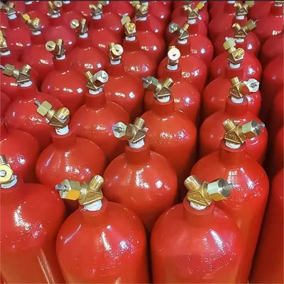 Contenedor de gas de soldadura industrial personalizado para la quema de gas C2H2 Conjunto de cilindros de acetileno