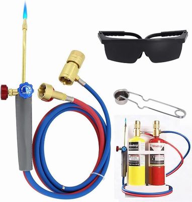 Kit de antorchas profesionales de corte de acetileno y oxígeno de latón para herramientas de soldadura y corte