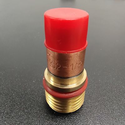 WP-17/18/26 Champagne 3.2 mm Tig Boquilla Kit grande con adaptador para soldadura de cuarzo TIG