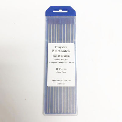 Soluciones de soldadura Electrodos de tungsteno WE3 Compuesto púrpura 3/32 x 7 para soldadura CC/AC