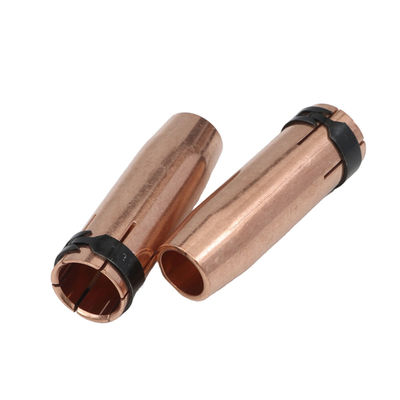 Nozla de soldadura de gas MIG MAG refrigerada por aire con punta de contacto del difusor de gas longitud 75.96 mm
