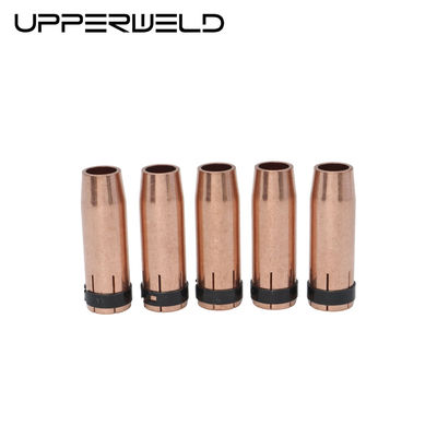Nozla de soldadura de gas MIG MAG refrigerada por aire con punta de contacto del difusor de gas longitud 75.96 mm