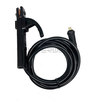 200A Conjunto de cable de soldadura de corriente nominal con soporte de electrodo de latón y conector UE 10-25