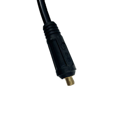 200A Conjunto de cable de soldadura de corriente nominal con soporte de electrodo de latón y conector UE 10-25