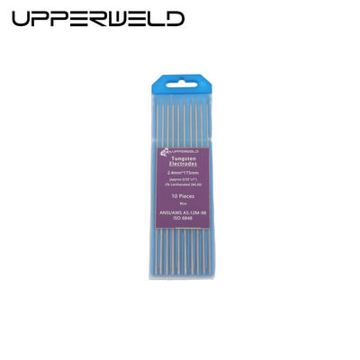 Electrodo de tungsteno azul superior WL20 para soldadura de acero inoxidable y níquel de carbono