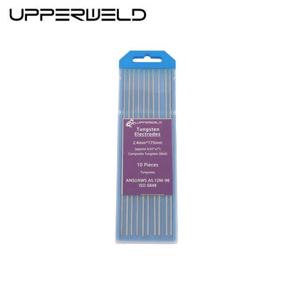 Electrodo de tungsteno superior Wc20 para soldadura de tuberías y componentes pequeños Color gris