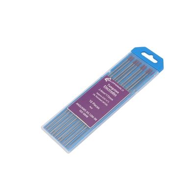 Electrodo de soldadura de tungsteno de tig con toriado rojo superior WT20 para acero al carbono e inoxidable
