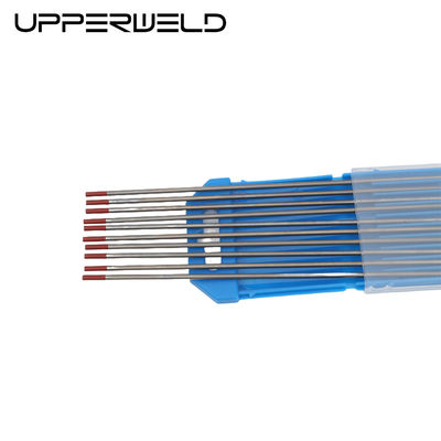 Electrodo de soldadura de tungsteno de tig con toriado rojo superior WT20 para acero al carbono e inoxidable